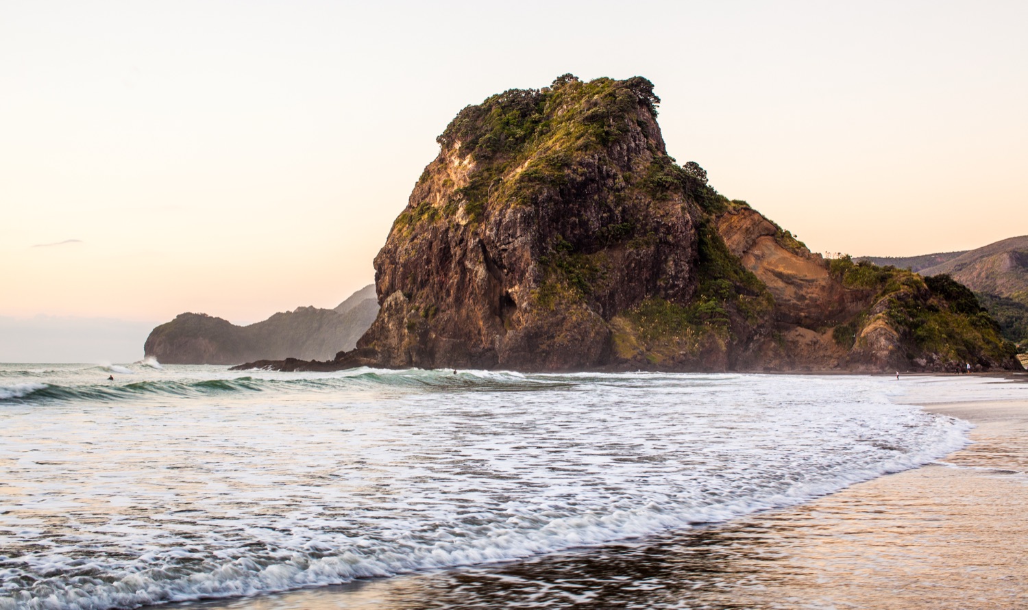 Lion Rock at Piha Beach
