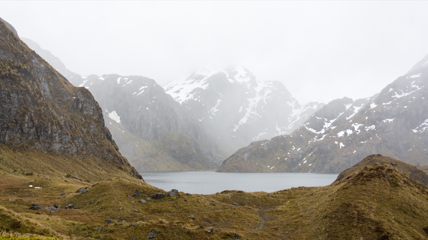 Lake Harris on the Routeburn Track
